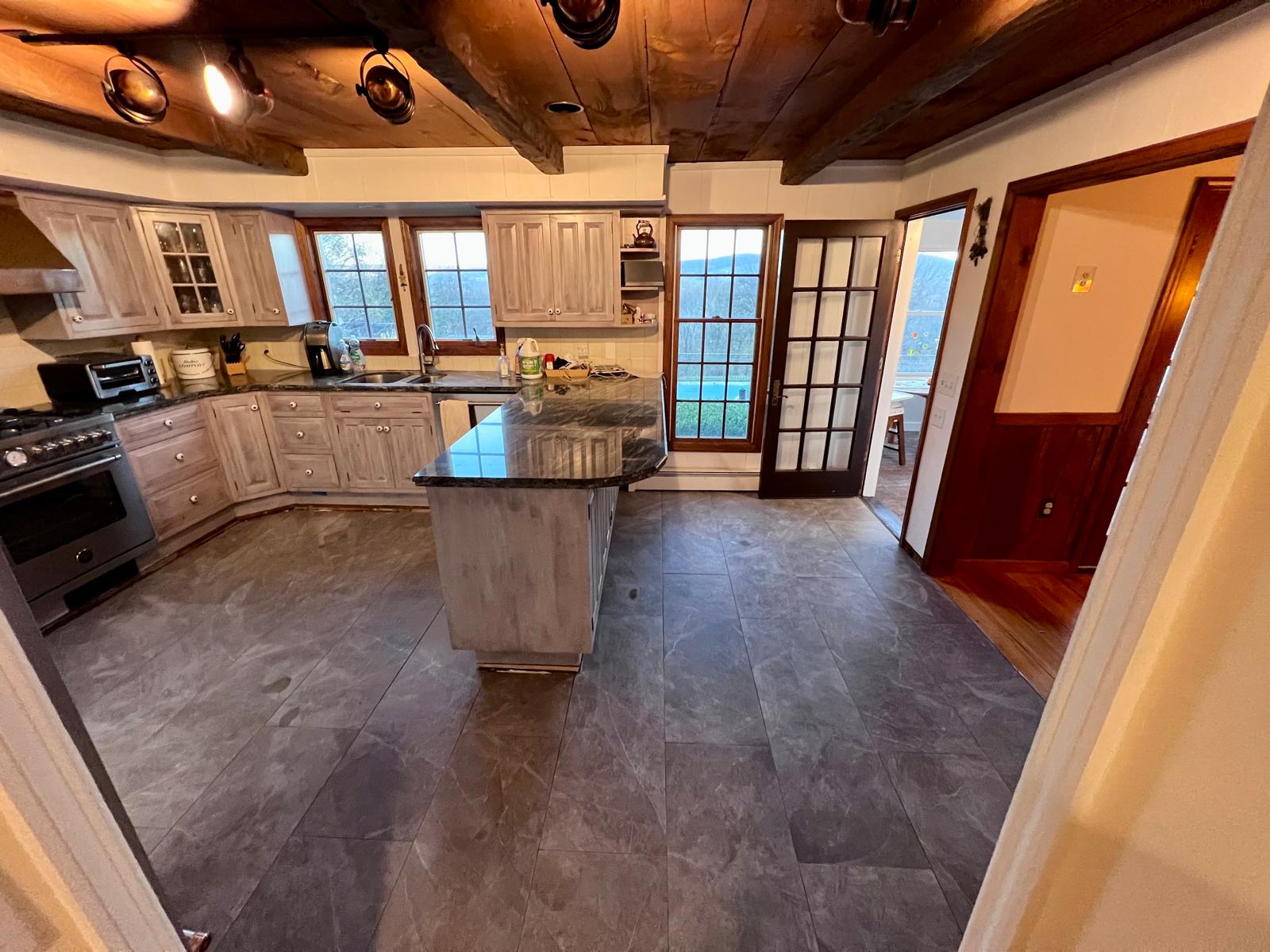 Modern open-concept kitchen layout